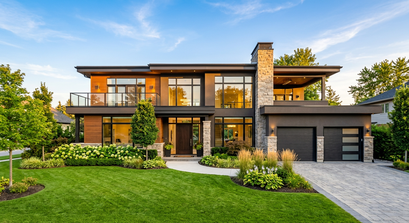 Modern real estate listing featured in a lead generation campaign